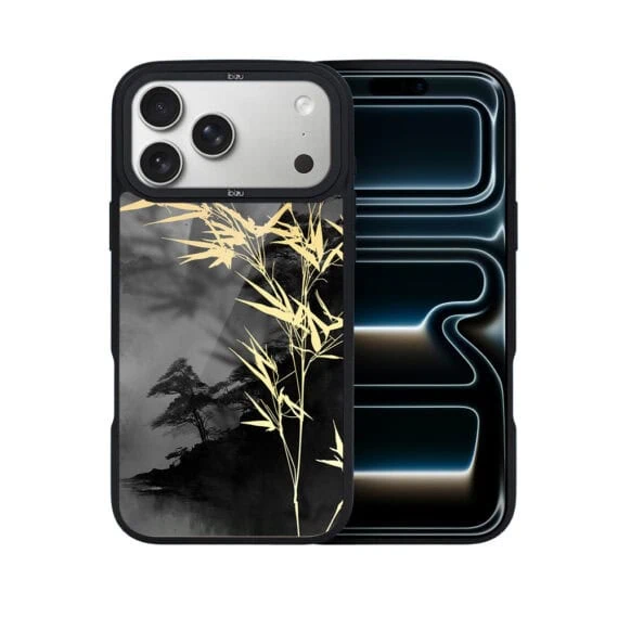 Etui do iPhone 17 Pro Max IBIZU DropGuard Matt z MagSafe, Azja, Złoty bambus (8)