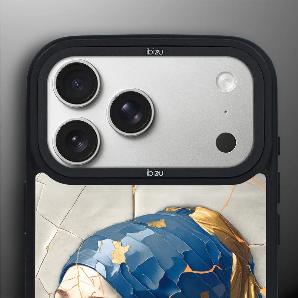 Etui do iPhone 17 Pro Max IBIZU DropGuard Matt z MagSafe, Kintsugi Art, kobieta z perłą (1)