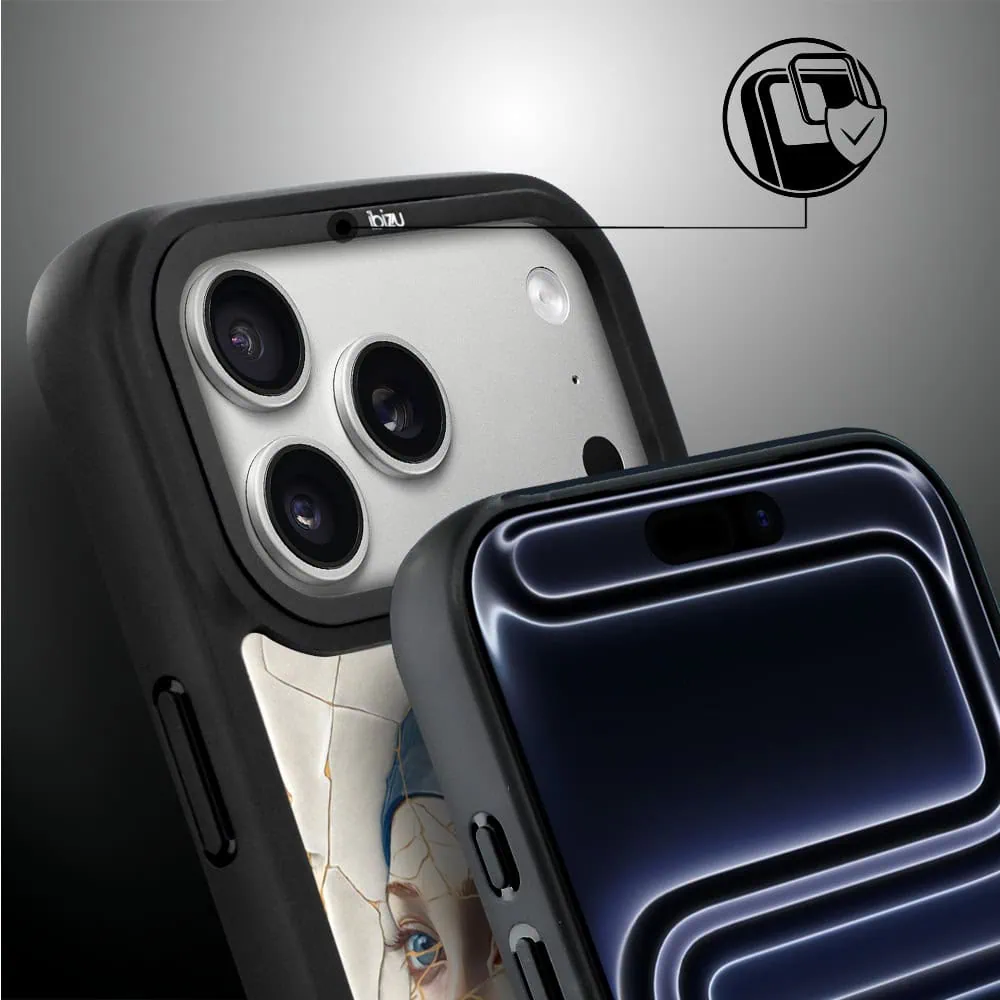 Etui do iPhone 17 Pro Max IBIZU DropGuard Matt z MagSafe, Kintsugi Art, kobieta z perłą (7)