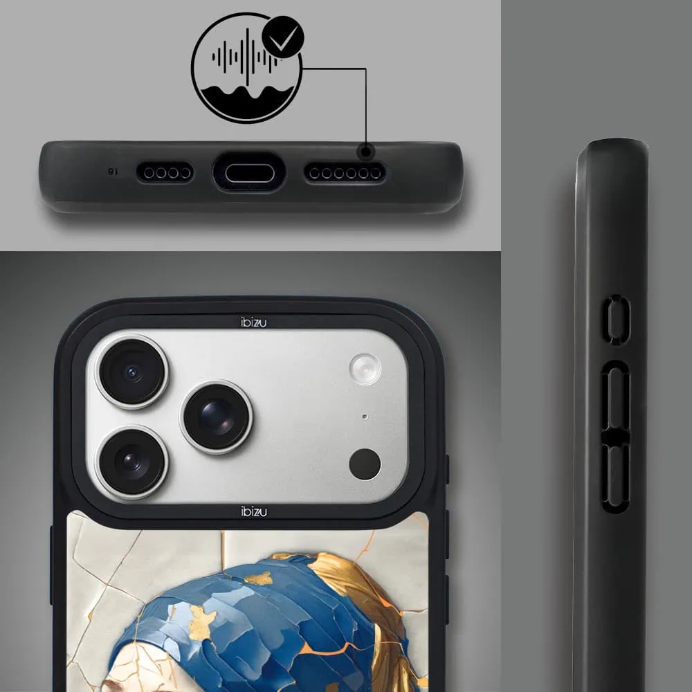 Etui do iPhone 17 Pro Max IBIZU DropGuard Matt z MagSafe, Kintsugi Art, kobieta z perłą (8)
