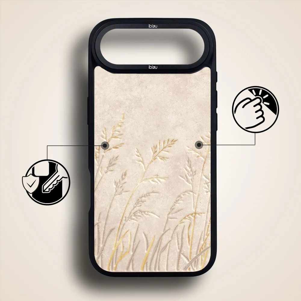 Etui do iPhone AIR IBIZU DropGuard Matt z MagSafe, Boho, Kłosy z piaskowca (1)