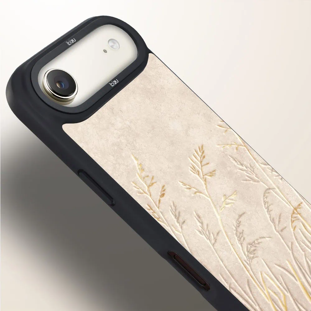 Etui do iPhone AIR IBIZU DropGuard Matt z MagSafe, Boho, Kłosy z piaskowca (3)