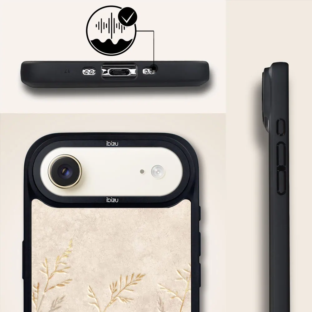 Etui do iPhone AIR IBIZU DropGuard Matt z MagSafe, Boho, Kłosy z piaskowca (5)