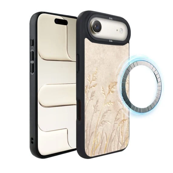 Etui do iPhone AIR IBIZU DropGuard Matt z MagSafe, Boho, Kłosy z piaskowca (8)