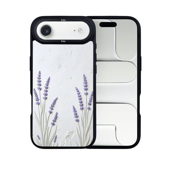Etui do iPhone AIR IBIZU DropGuard Matt z MagSafe, Relief Garden, Prowansalska lawenda (6)