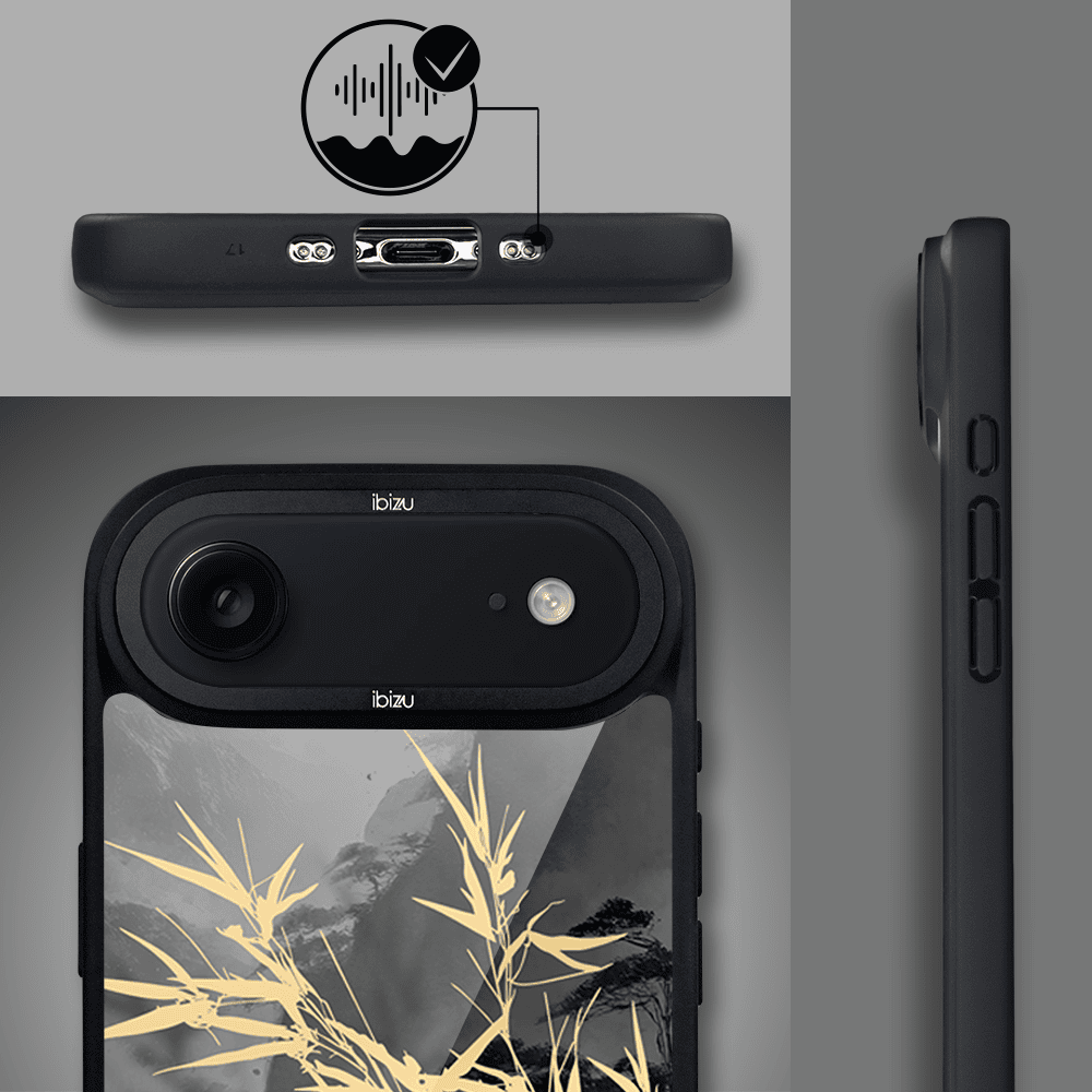 Etui do iPhone Air IBIZU DropGuard Matt z MagSafe, Azja, Złoty bambus (6)