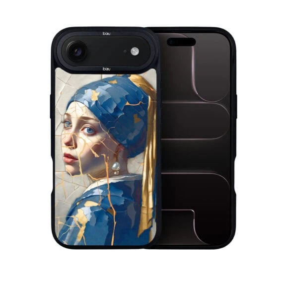 Etui do iPhone Air IBIZU DropGuard Matt z MagSafe, Kintsugi Art, kobieta z perłą (7)