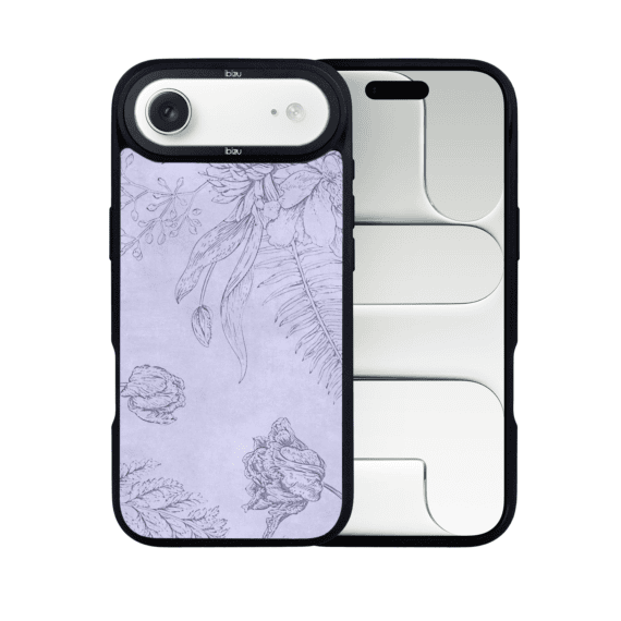 Etui do iPhone Air IBIZU DropGuard Matt z MagSafe, Relief Garden, Kwiatowa płaskorzeźba (6)