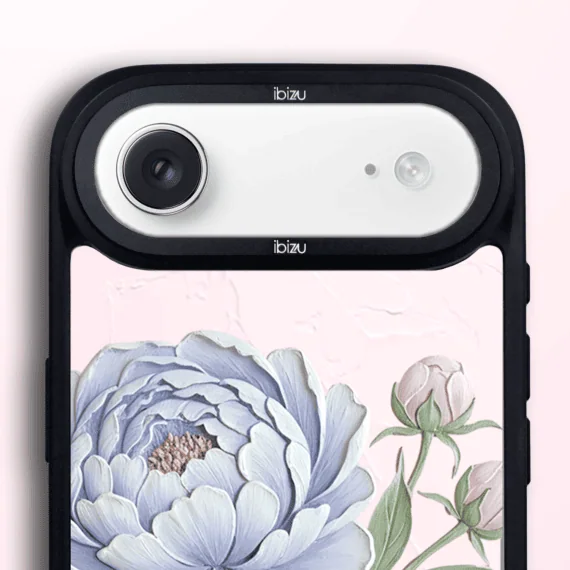 Etui do iPhone Air IBIZU DropGuard Matt z MagSafe, Relief Garden, Piwoniowy róż (4)