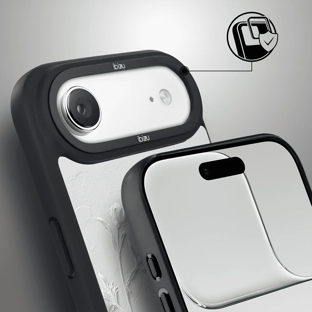 Etui do iPhone Air IBIZU DropGuard Matt z MagSafe, Relief Garden, Suszone kwiaty polne (1)