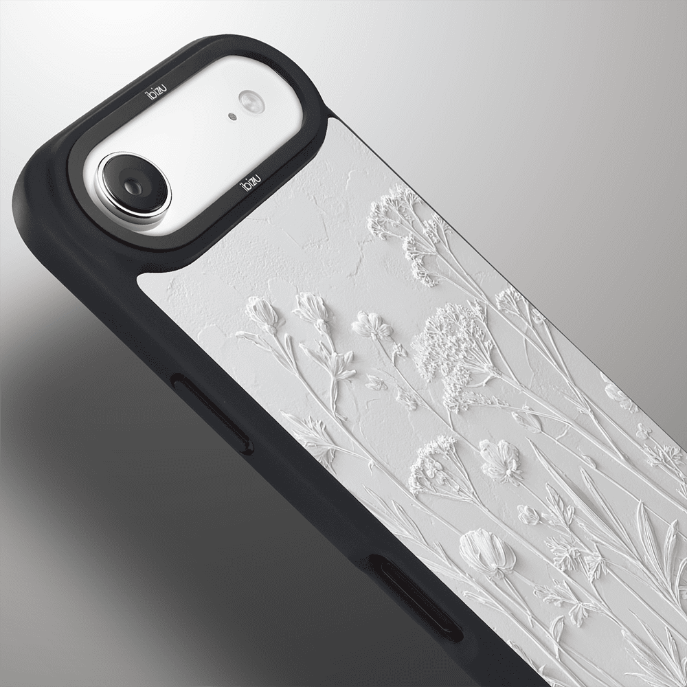 Etui do iPhone Air IBIZU DropGuard Matt z MagSafe, Relief Garden, Suszone kwiaty polne (2)