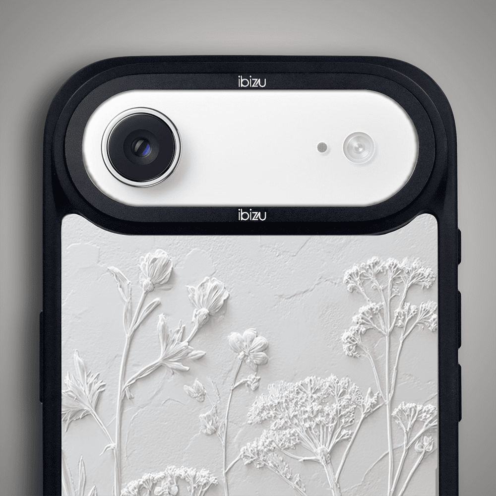 Etui do iPhone Air IBIZU DropGuard Matt z MagSafe, Relief Garden, Suszone kwiaty polne (7)