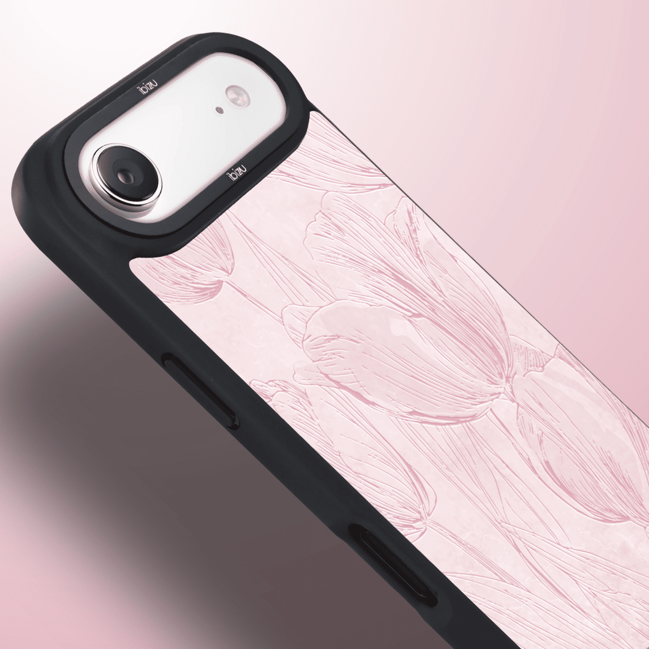 Etui do iPhone Air IBIZU DropGuard Matt z MagSafe, Relief Garden, Tulipanowy fresk4