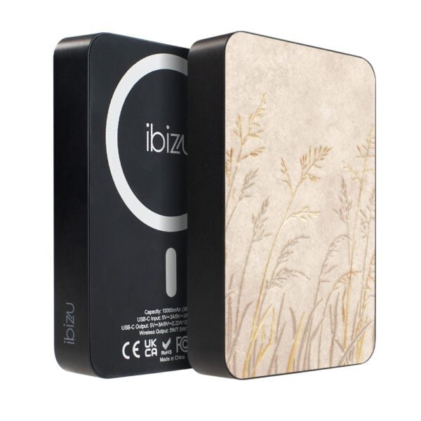 Powerbank IBIZU MagPower 10k do iPhone z MagSafe, solidny, aluminiowy, 10 000 mAh, Kłosy z piaskowca (2)