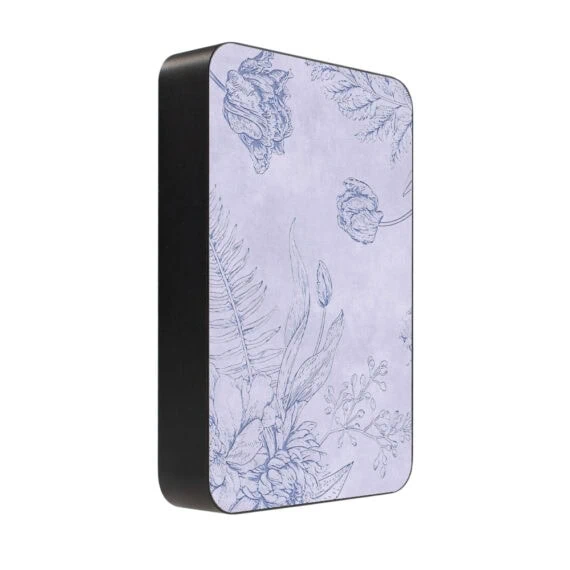 Powerbank IBIZU MagPower 10k do iPhone z MagSafe, solidny, aluminiowy, 10 000 mAh, Kwiatowa płaskorzeźba (1)