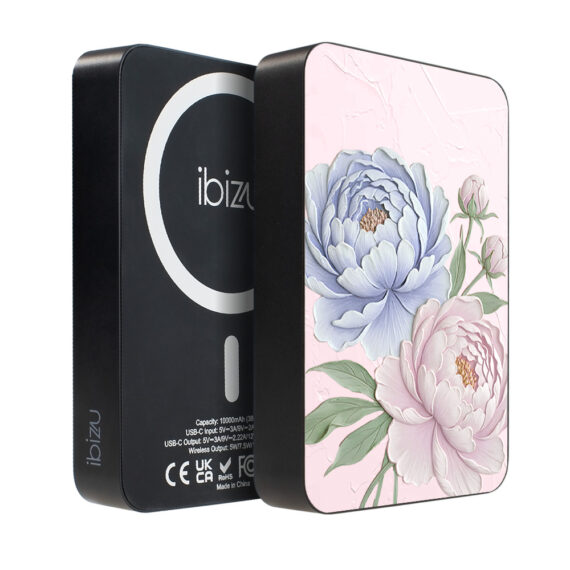 Powerbank IBIZU MagPower 10k do iPhone z MagSafe, solidny, aluminiowy, 10 000 mAh, Piwoniowy róż (2)