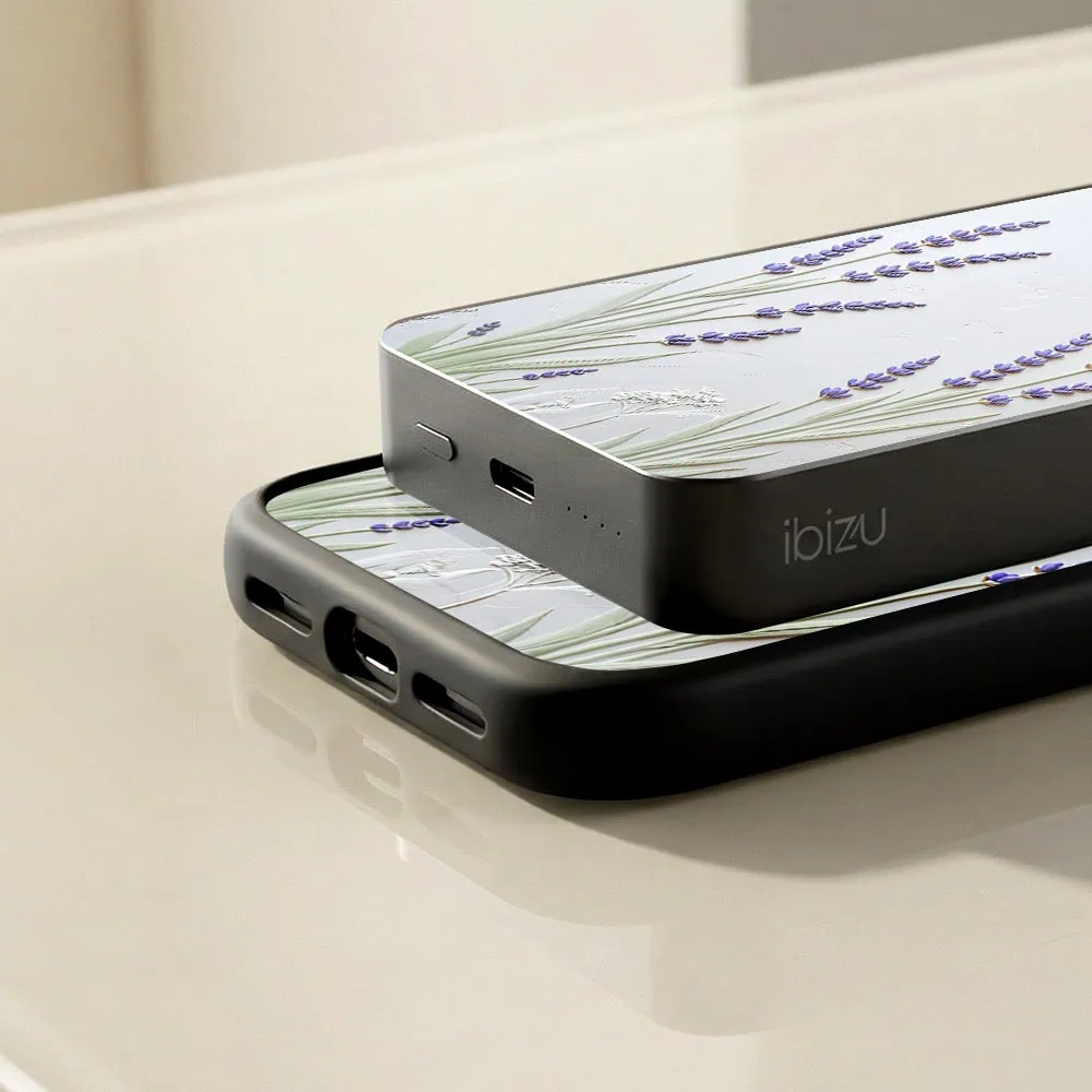 Powerbank IBIZU MagPower 10k do iPhone z MagSafe, solidny, aluminiowy, 10 000 mAh, Prowansalska lawenda (8)