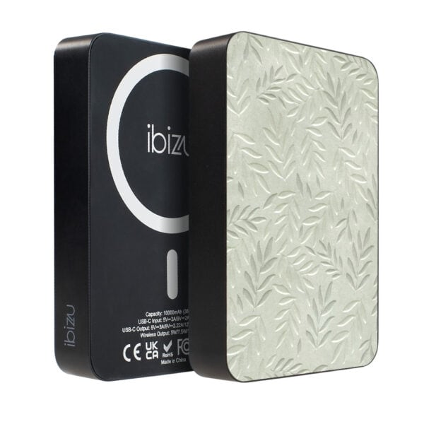 Powerbank IBIZU MagPower 10k do iPhone z MagSafe, solidny, aluminiowy, 10 000 mAh, Ślad oliwki (2)