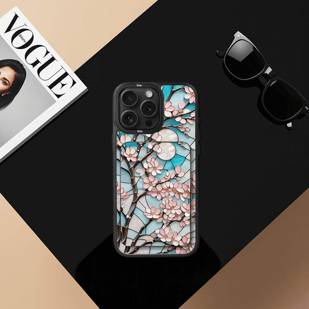 Zestaw IBIZU do iPhone 14 Pro Max etui i powerbank, Barwy szkła, Księżycowa wiśnia (5)