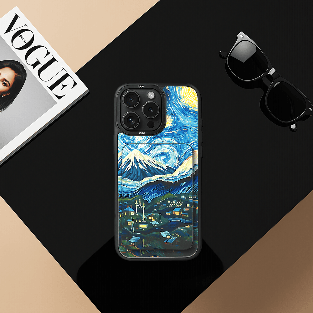 Zestaw IBIZU do iPhone 14 Pro Max etui i powerbank, Van Gogh, gwieździsta noc (5)