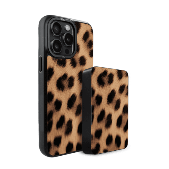 Zestaw IBIZU do iPhone 14 Pro Max etui i powerbank, Zew natury, Pantera (1)