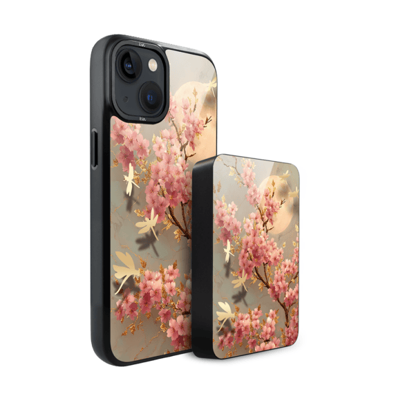 Zestaw IBIZU do iPhone 14 etui i powerbank, Azja, Taniec sakury (2)