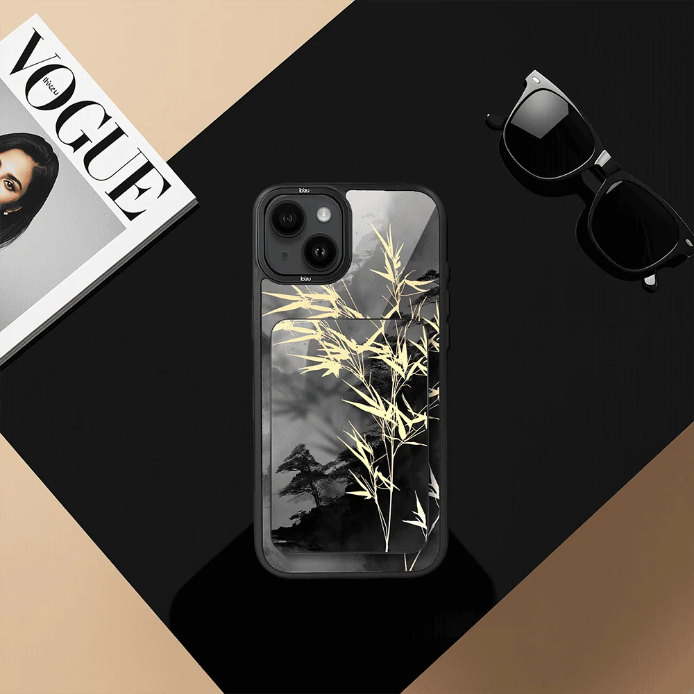 Zestaw IBIZU do iPhone 14 etui i powerbank, Azja, Złoty bambus (1)