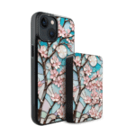 Zestaw IBIZU do iPhone 14 etui i powerbank, Barwy szkła, Księżycowa wiśnia (1)