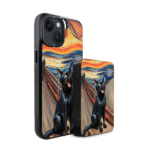 Zestaw IBIZU do iPhone 14 etui i powerbank, Edvard Munch, krzyk kota (1)