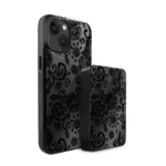 Zestaw IBIZU do iPhone 14 etui i powerbank, Midnight, Koronkowa czerń (2)