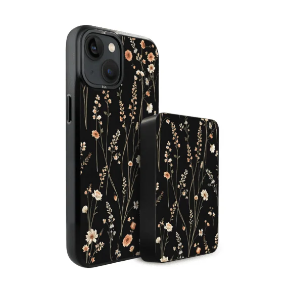 Zestaw IBIZU do iPhone 14 etui i powerbank, Pastel Bloom, Północny ogród (2)