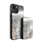 Zestaw IBIZU do iPhone 14 etui i powerbank, Relief Garden, Wiosenna łąka (5)