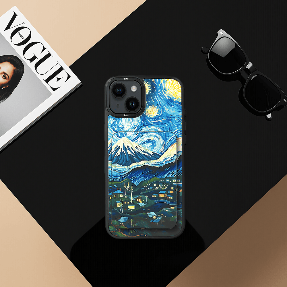 Zestaw IBIZU do iPhone 14 etui i powerbank, Van Gogh, gwieździsta noc (5)