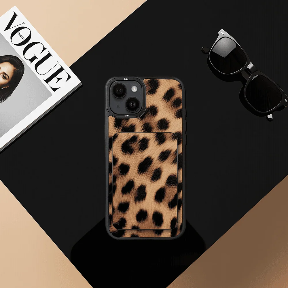 Zestaw IBIZU do iPhone 14 etui i powerbank, Zew natury, Pantera (1)
