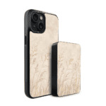 Zestaw IBIZU do iPhone 15 Plus etui i powerbank, Relief Garden, Kłosy z piaskowca (4)