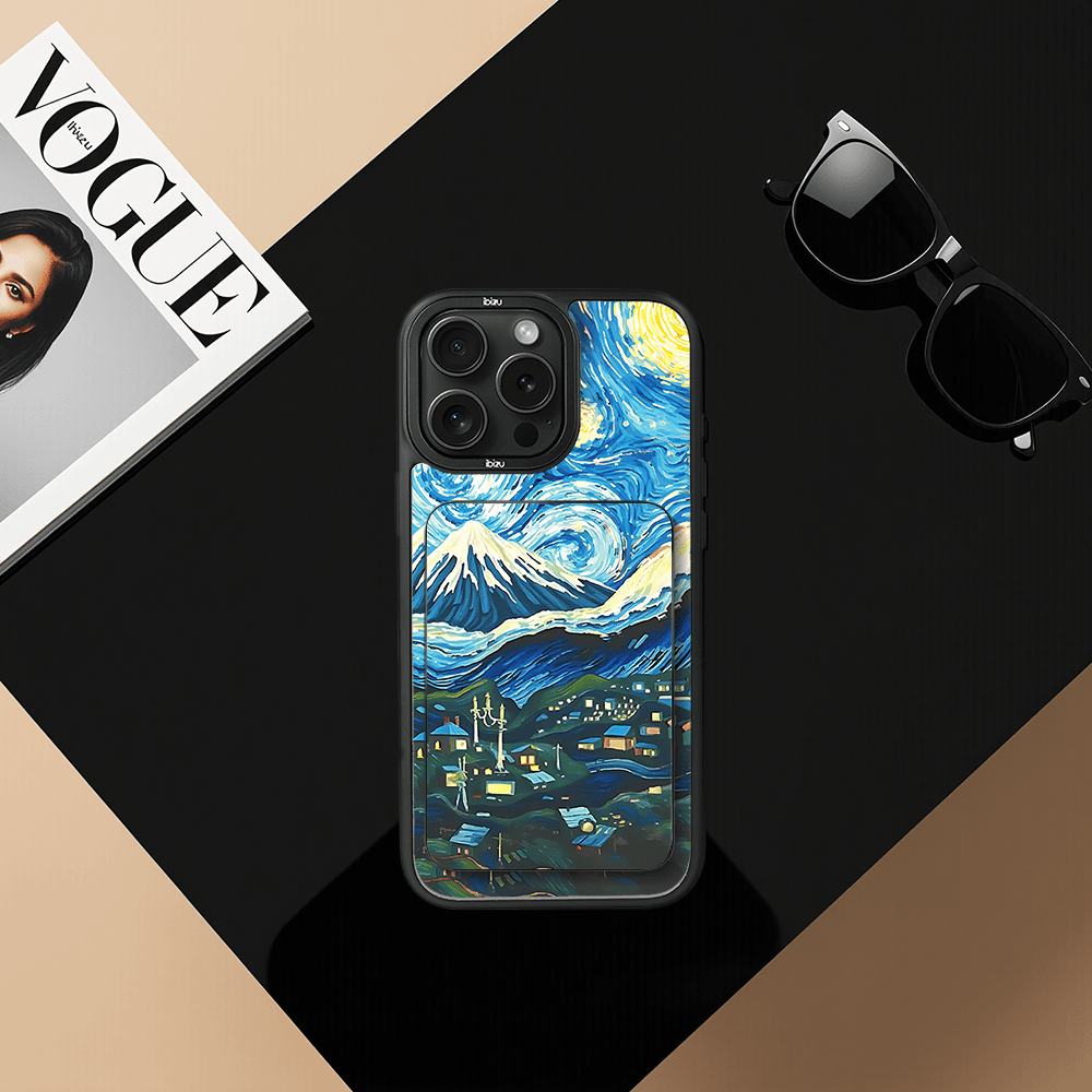 Zestaw IBIZU do iPhone 15 Pro Max etui i powerbank, Van Gogh, gwieździsta noc (1)