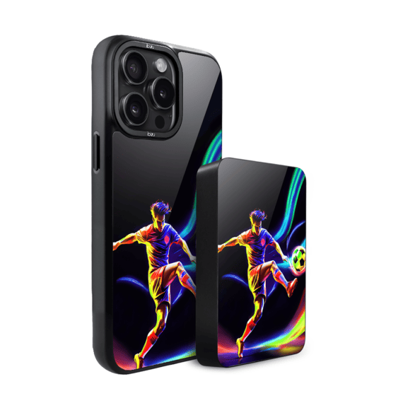 Zestaw IBIZU do iPhone 15 Pro etui i powerbank, #ElectroMove, W rytmie piłki nożnej (3)
