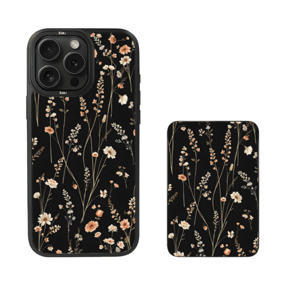 Zestaw IBIZU do iPhone 15 Pro etui i powerbank, Pastel Bloom, Północny ogród (5)