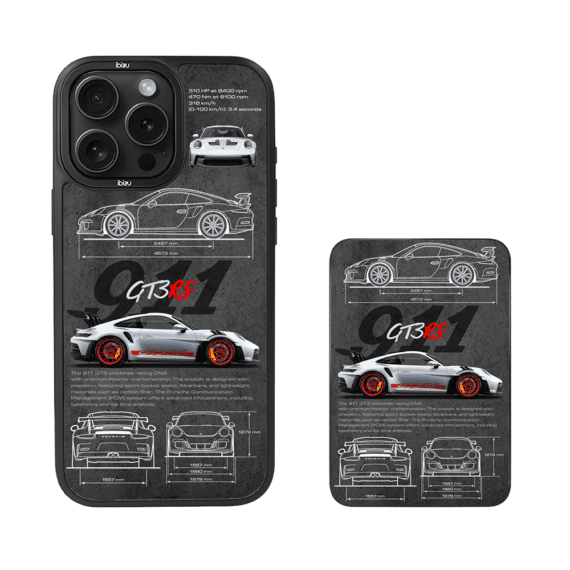 Zestaw IBIZU do iPhone 15 Pro etui i powerbank, TechDrive, 911 GT3 RS (1)