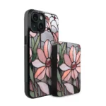 Zestaw IBIZU do iPhone 15 etui i powerbank, Barwy szkła, Różowa magnolia (1)