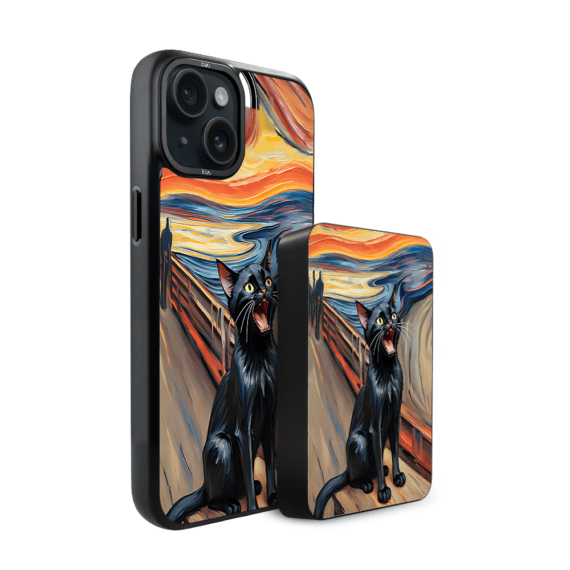 Zestaw IBIZU do iPhone 15 etui i powerbank, Krzyk Kota (2)