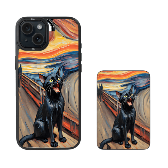 Zestaw IBIZU do iPhone 15 etui i powerbank, Krzyk Kota (5)