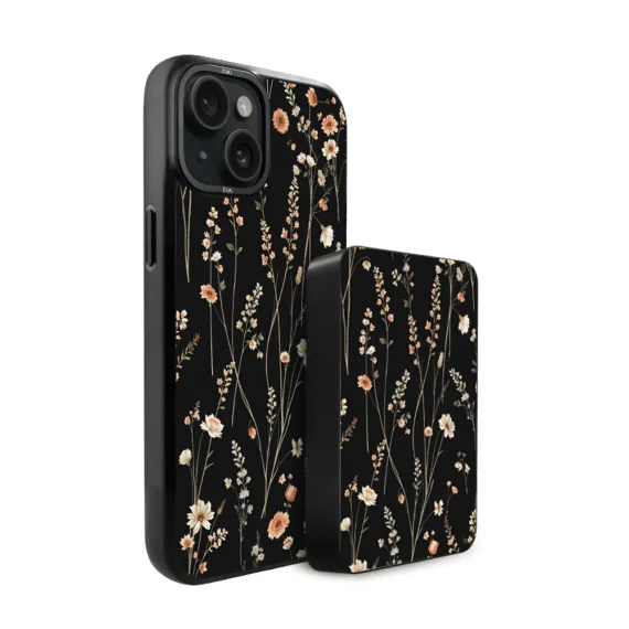 Zestaw IBIZU do iPhone 15 etui i powerbank, Pastel Bloom, Północny ogród (3)
