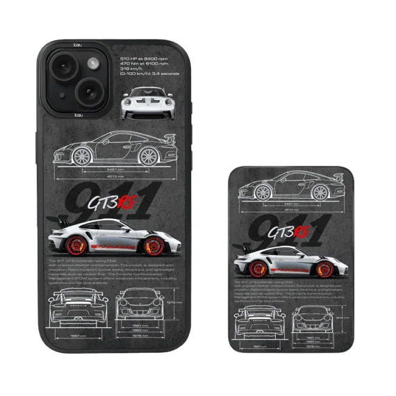 Zestaw IBIZU do iPhone 15 etui i powerbank, TechDrive, 911 GT3 RS (4)