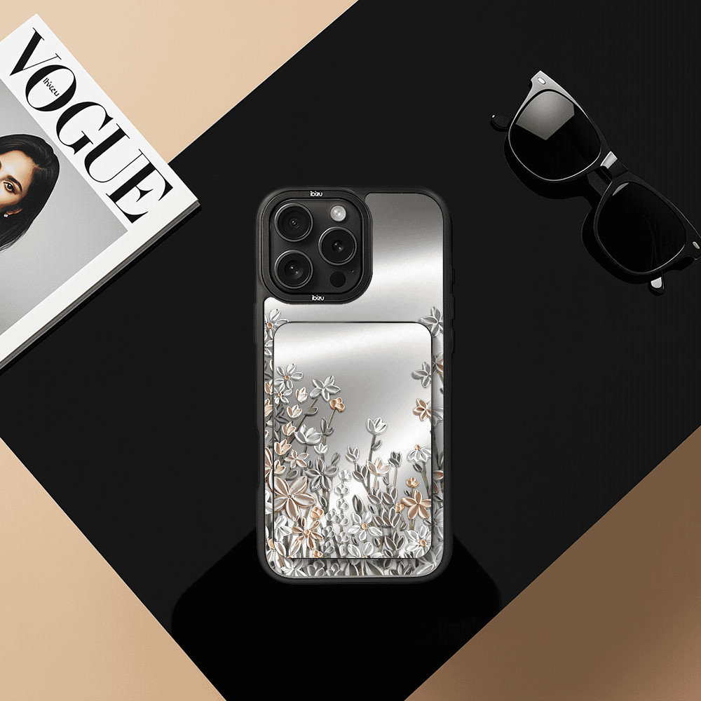 Zestaw IBIZU do iPhone 16 Pro Max etui i powerbank, Relief Garden, Wiosenna łąka (3)