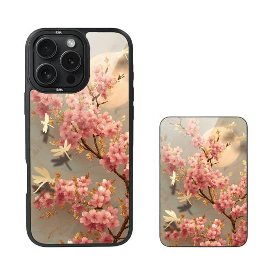 Zestaw IBIZU do iPhone 16 Pro etui i powerbank, Azja, Taniec sakury (4)