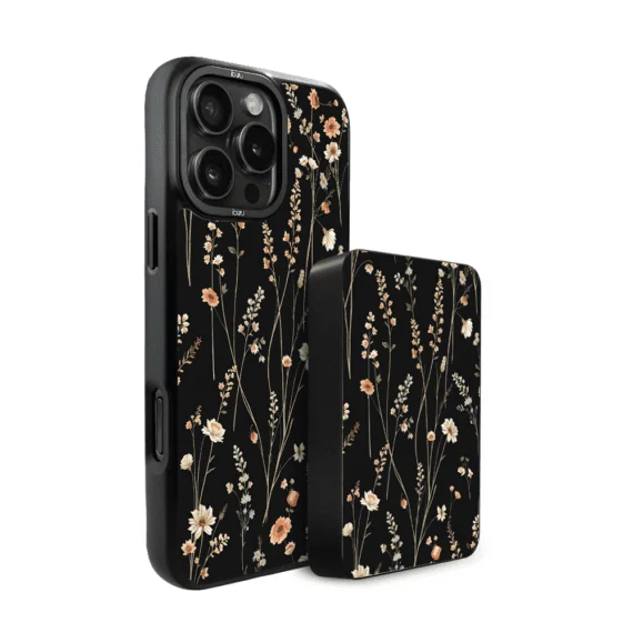 Zestaw IBIZU do iPhone 16 Pro etui i powerbank, Pastel Bloom, Północny ogród (2)
