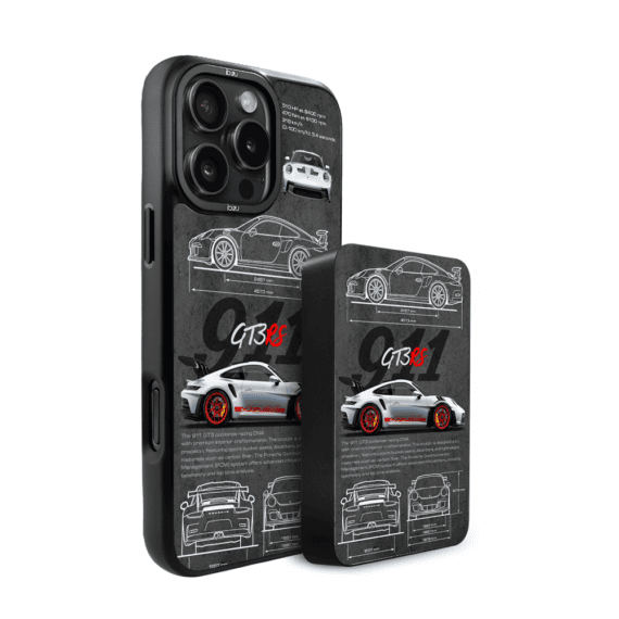 Zestaw IBIZU do iPhone 16 Pro etui i powerbank, TechDrive, 911 GT3 RS (1)