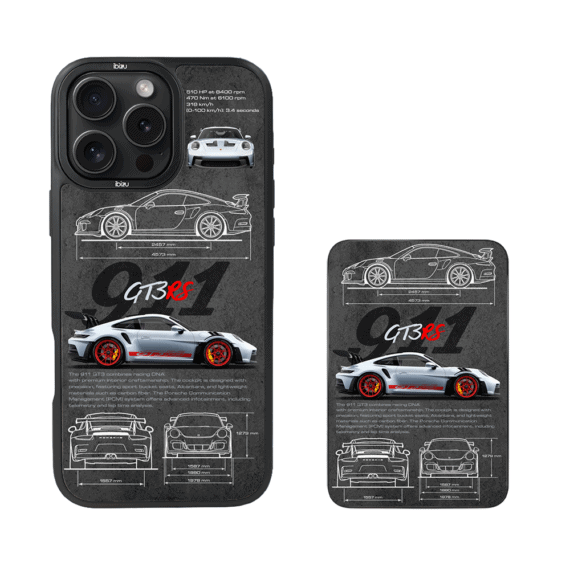 Zestaw IBIZU do iPhone 16 Pro etui i powerbank, TechDrive, 911 GT3 RS (4)