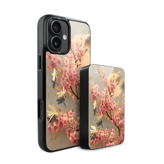 Zestaw IBIZU do iPhone 16 etui i powerbank, Azja, Taniec sakury (3)